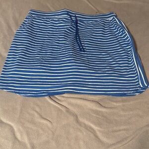Striped Blue Midi Skirt